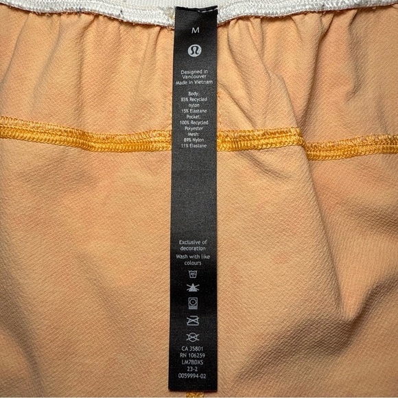 Lululemon License To Train Short 7" *Linerless in Ember Radiate Mango Dream - Picture 7 of 8